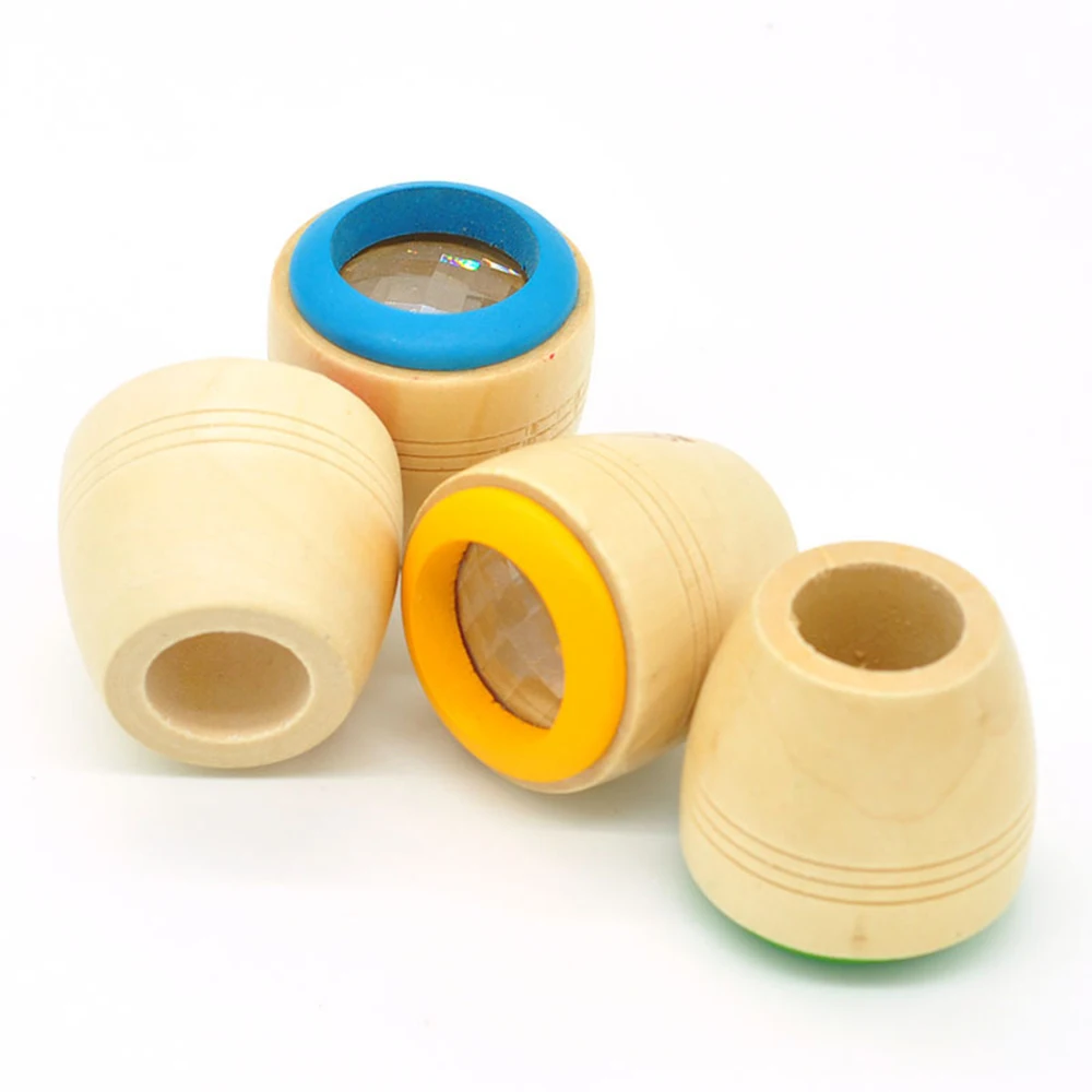 Детский волшебный пчелиный глаз эффект калейдоскоп Исследуйте мир деревянная