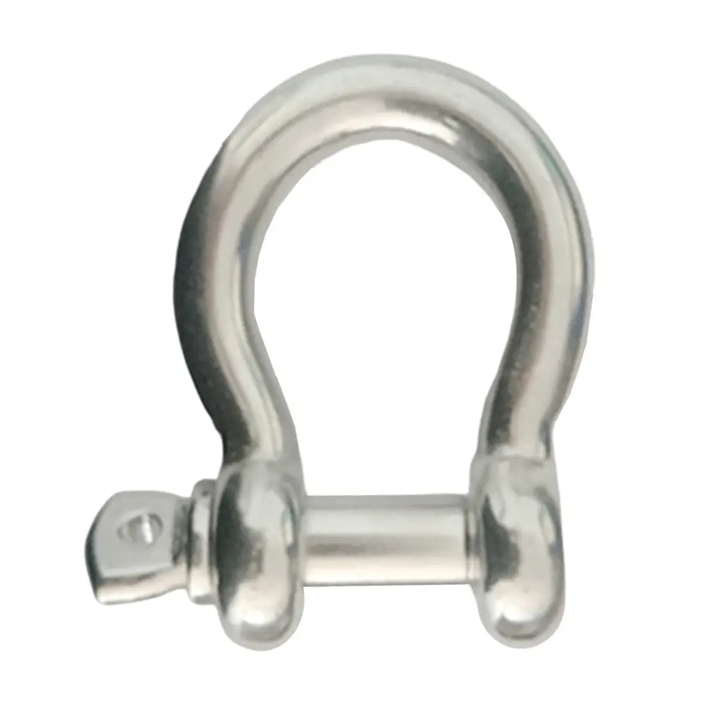 

316 Stainless Steel D Bow Shackle Pin Joint Connect Anchor Buckle, 3/4inch