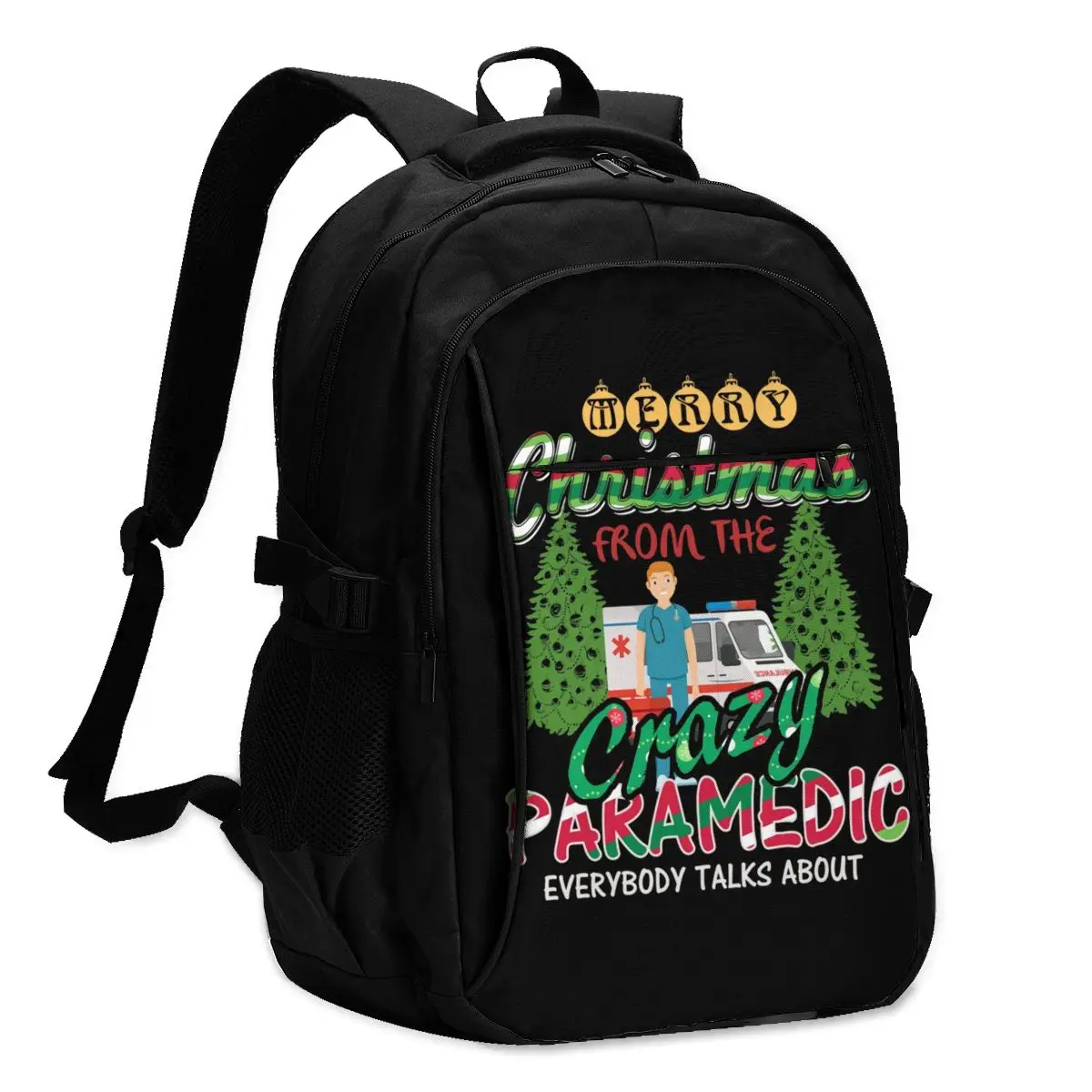 

Paramedic Backpacks Youth Pattern Elegant Backpack Charger USB Primary School Bags