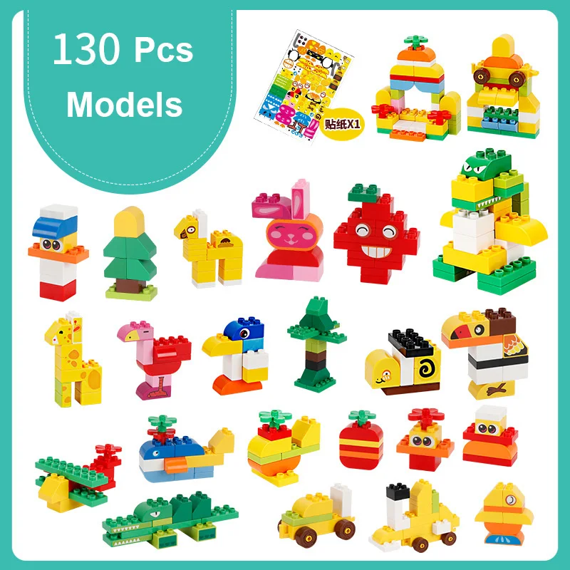 Новые Красочные оптом большой блок для детей раннего обучения игрушки 266 шт.