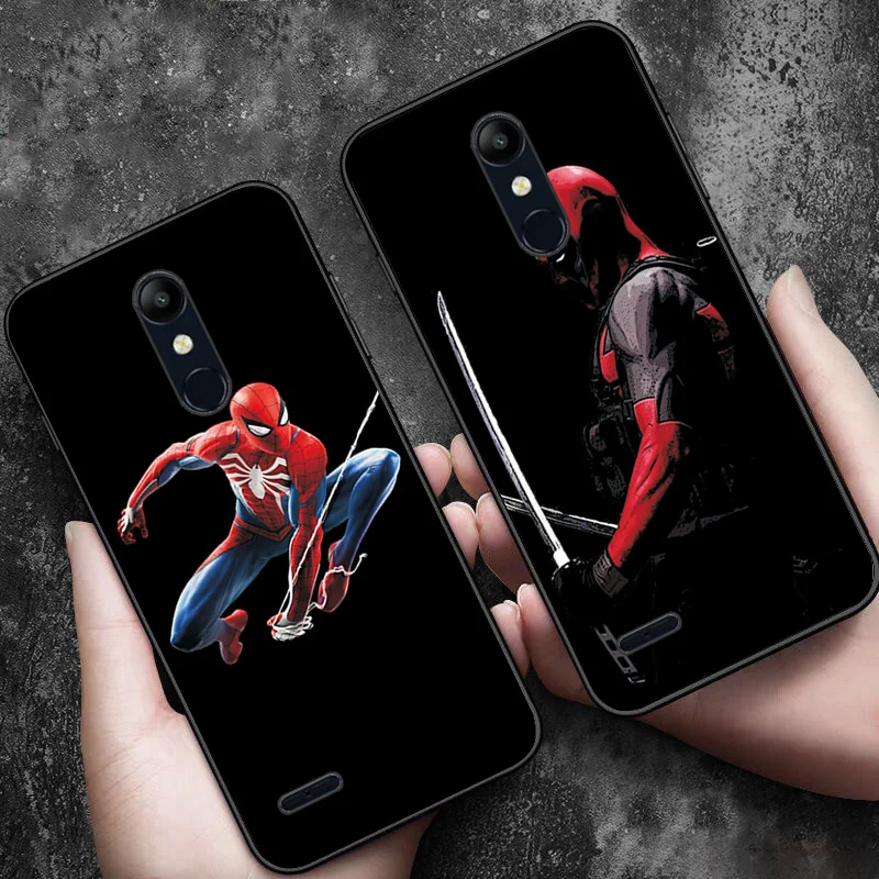 Cute Fashion Phone Case For LG K8 K7 K4 Black TPU Back Cover For LG K8 K10 K40 Case Bumper For LG K12 Plus LG X4