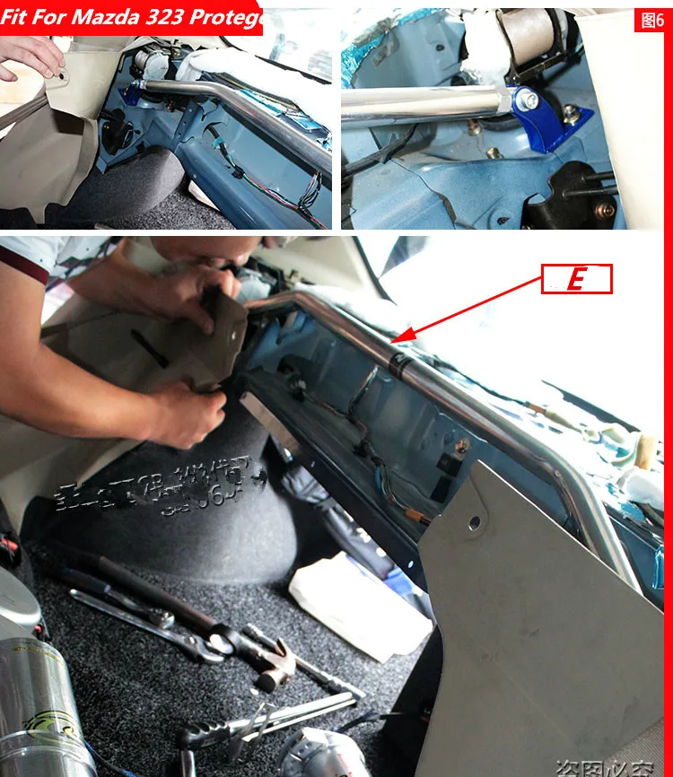 TTCR-II подвеска стойки бар пригодный для Mazda 323 протеж автомобиль Стайлинг Аксессуары стабилизатор Подвески рамка из алюминиевого сплава Натяжной стержень