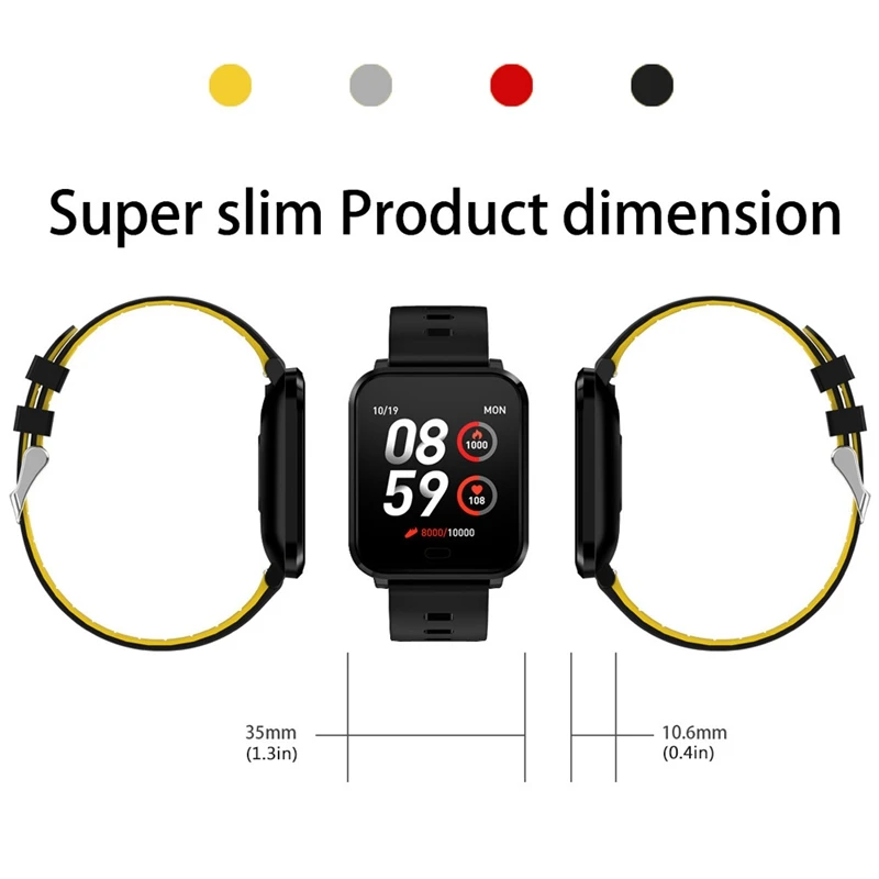 Смарт часы K10 спортивные IP68 Водонепроницаемые Mi для Band 3 пульсометр кровяное