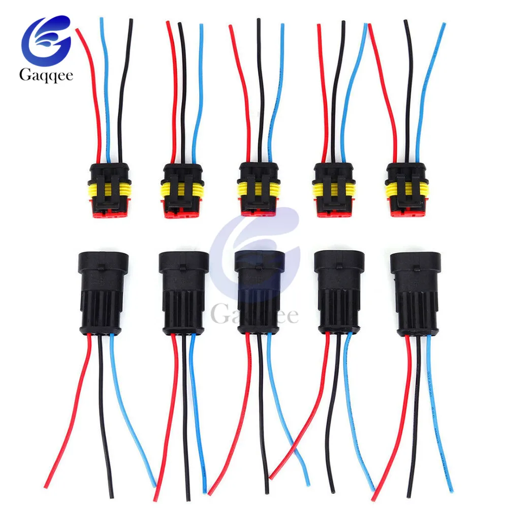 Суперуплотнительный Водонепроницаемый Электрический штекер Way AMP для автомобиля