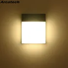 Светодиодная уличная настенная лампа, современсветодиодный светодиодный светильник на 18 Вт, для сада, крыльца, патио, освещение для входной двери