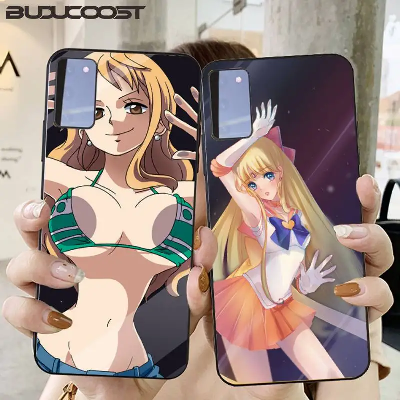 Hrmes заблокированный в экране чехол для телефона с аниме девушкой Samsung Galaxy S10 S10E Lite