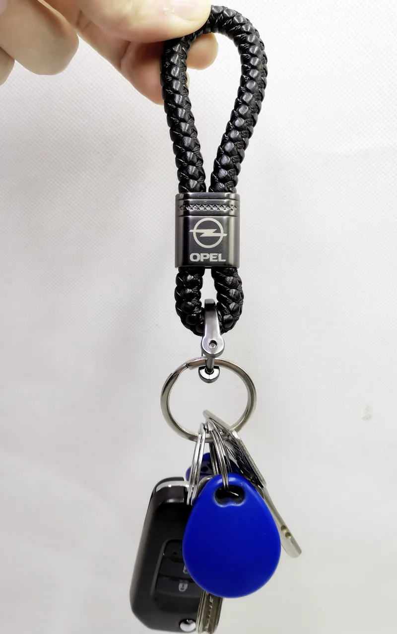 Автомобильный брелок металлический кожаный для ключей opel Adam Astra J K Corsa Insignia Zafira
