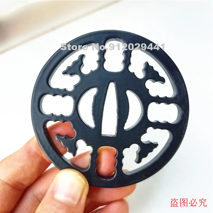 Хороший Сильный гладить Сталь Tsuba для японский самурайский меч катана