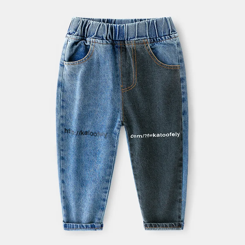 Детские джинсы детские для мальчиков повседневные джинсовые штаны брюки