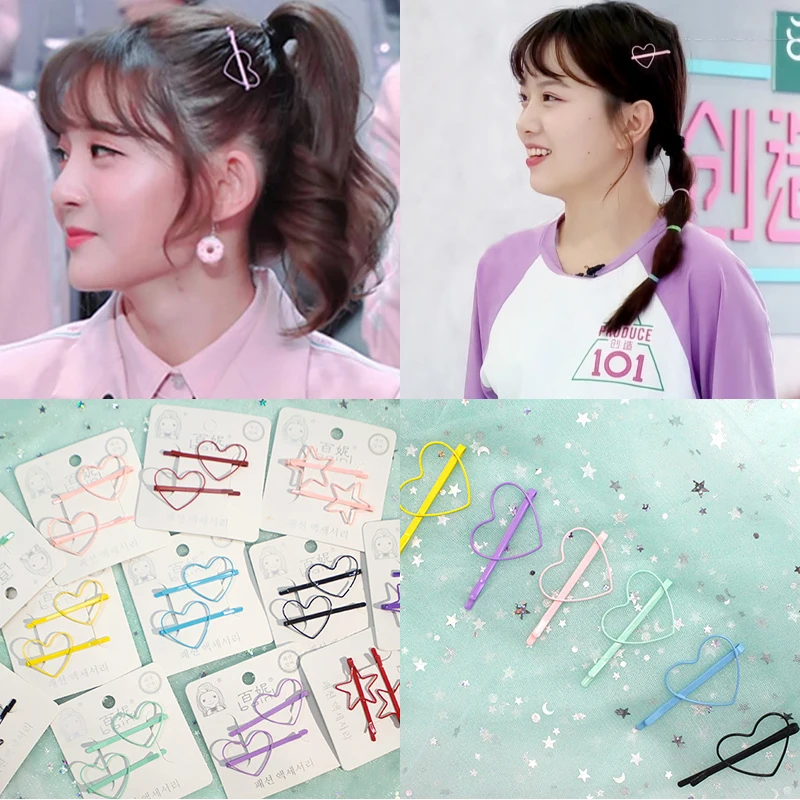 Милые украшения в форме сердца ювелирное изделие виде заколки для девочек