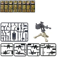8pcsset special arms military swat weapon set army police mask hat building blocks moc figure accessories model bricks toy
