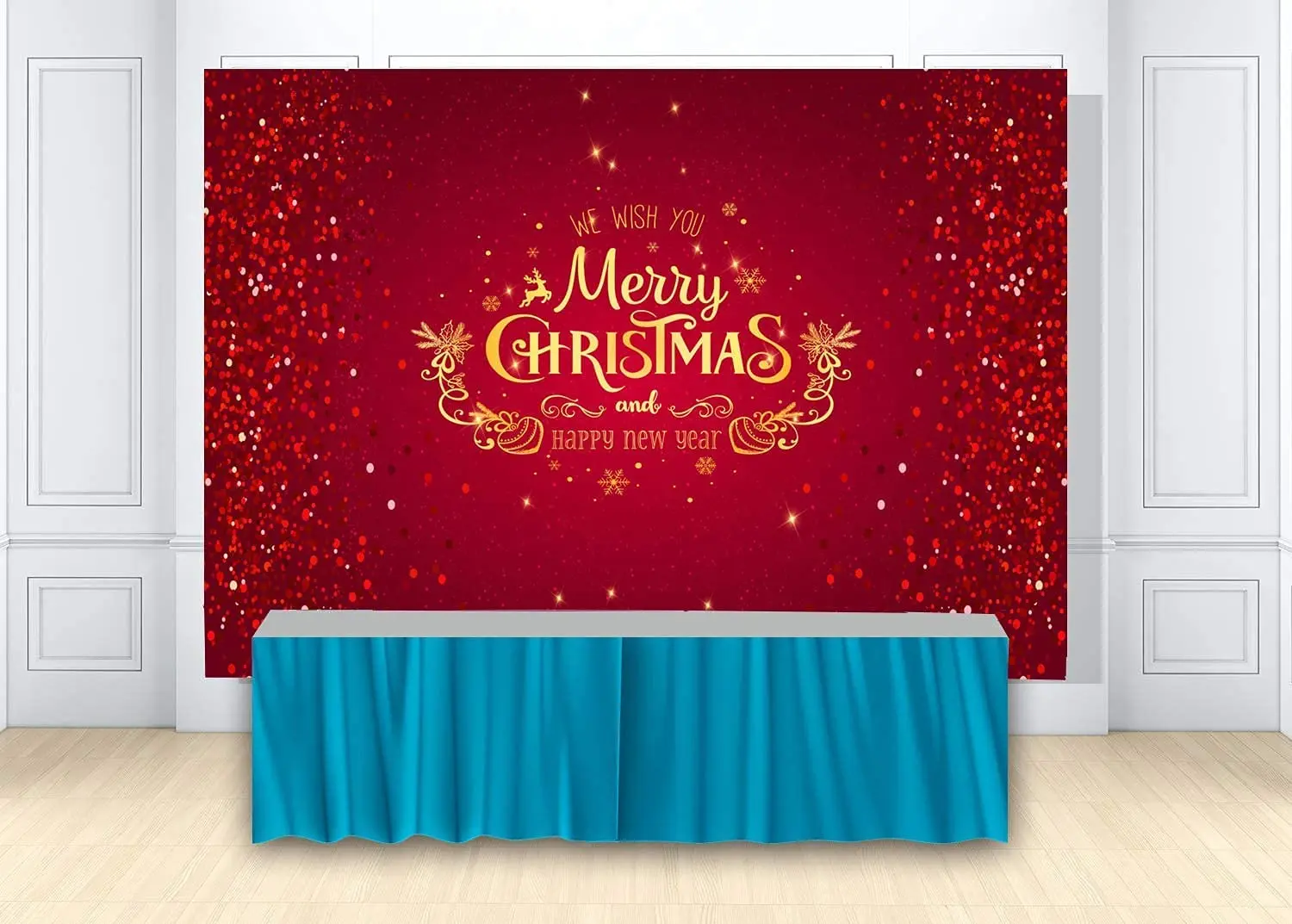 Fondo de Feliz A&ntilde;o Nuevo, fondo rojo de Navidad, decoraci&oacute;n del hogar de A&ntilde;o Nuevo para ni&ntilde;os, fotograf&iacute;a de A&ntilde;o Nuevo, Cartel de Navidad-4