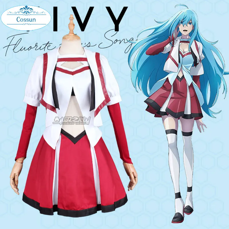 

2021 NEW Anime! Vivy -Fluorite Eye's Song Diva SJ Lovely Dress Uniform Cosplay Costume Halloween Carnival Party Outfit For Women