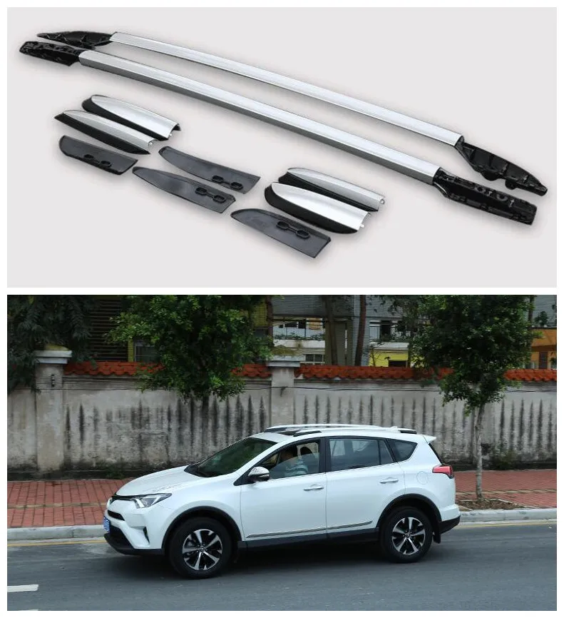 

High quality Aluminum alloy Roof Racks Luggage Rack Fits For Toyota HighLander 2009 2010 2011 2012 2013 2014 2015 2016 2017