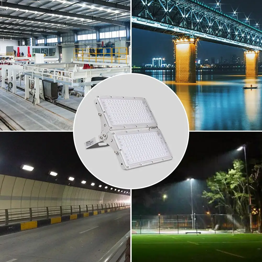 

100W/200W 7th Generation Food Light AC110V-220V Ultra-thin IP65 Waterproof Good Heat Radiation Module Luminaire for Courtyard