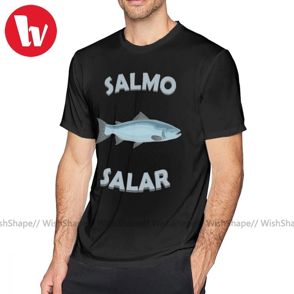 Salmo футболка Salar лосося Salmonide подарок Рыбалка Футболка с рисунком &quotрыболов&quot