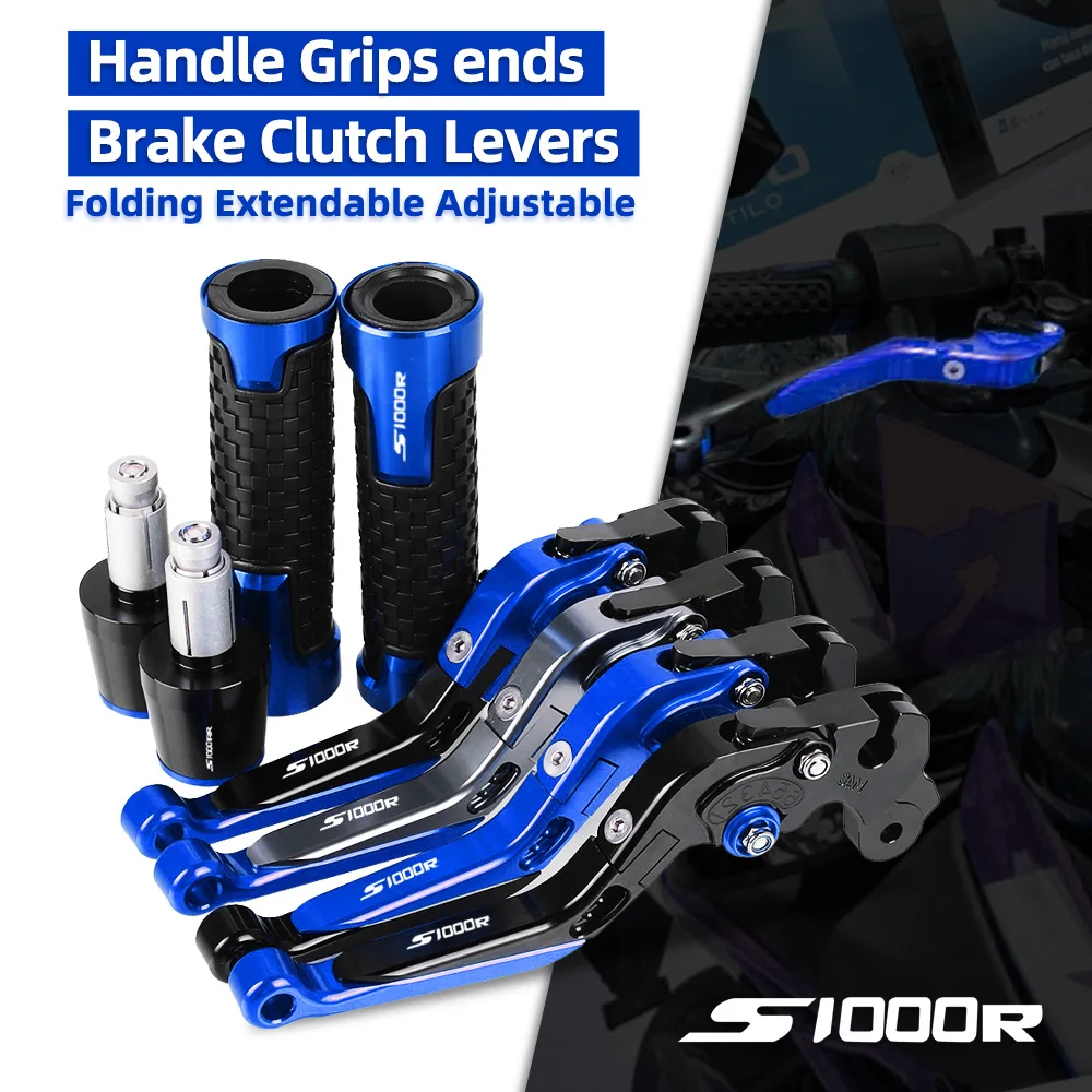 

S 1000R wandw Motorcycle Aluminum Adjustable Brake Clutch Levers Handlebar Hand Grips ends For BMW S1000R S 1000 R 2014