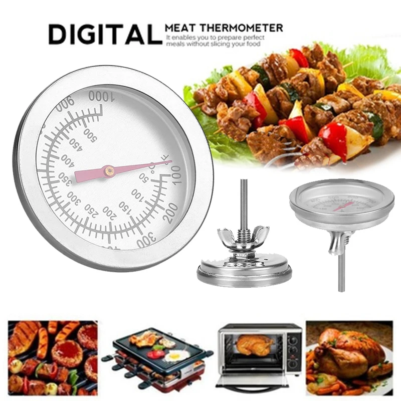 Практичный термометр для мяса и кухни из нержавеющей стали электронный