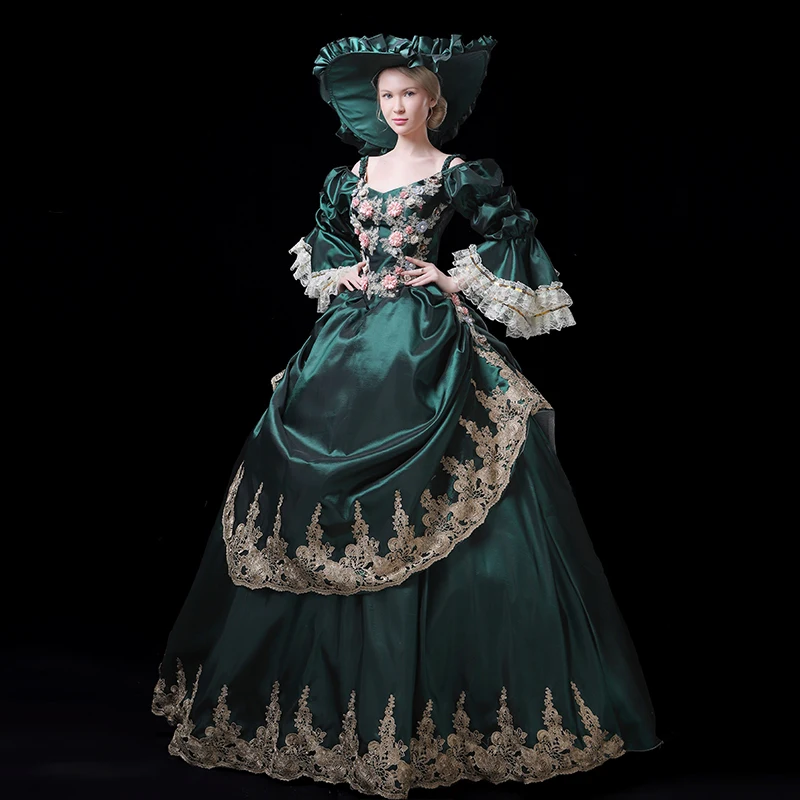 Викторианские костюмы на Хэллоуин для женщин вечернее платье принцессы