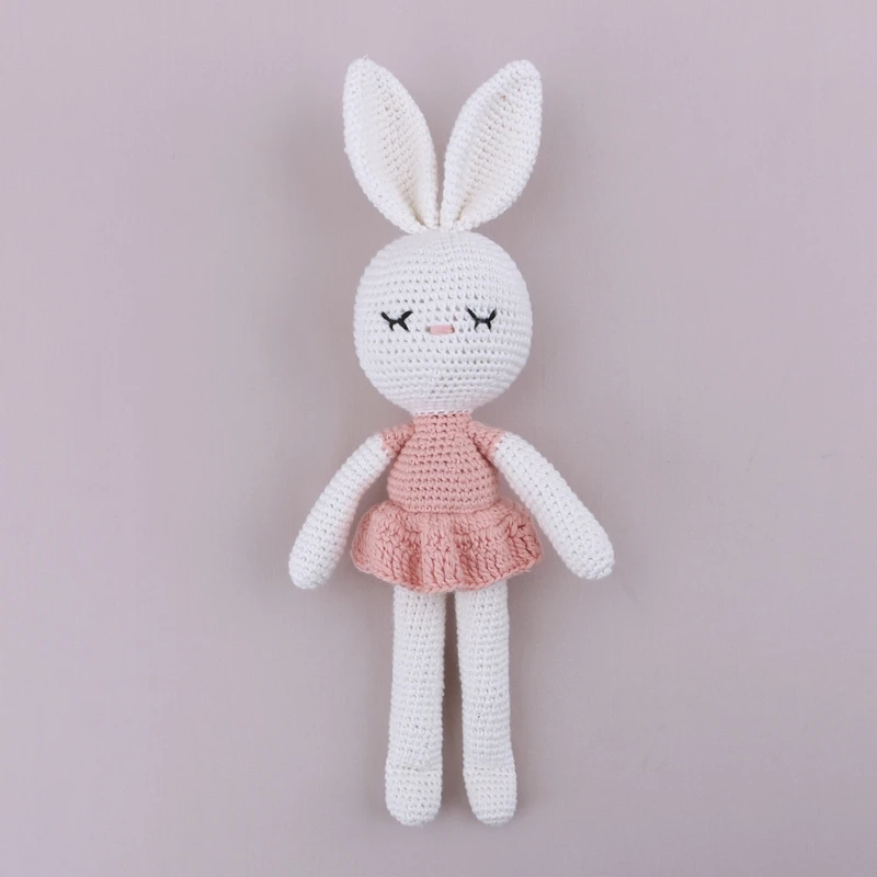

Rabbit Doll Baby Soft Plush Toys For Children Bunny Sleeping Mate Stuffed &Plush Animal Baby Rattle Toys For Infants