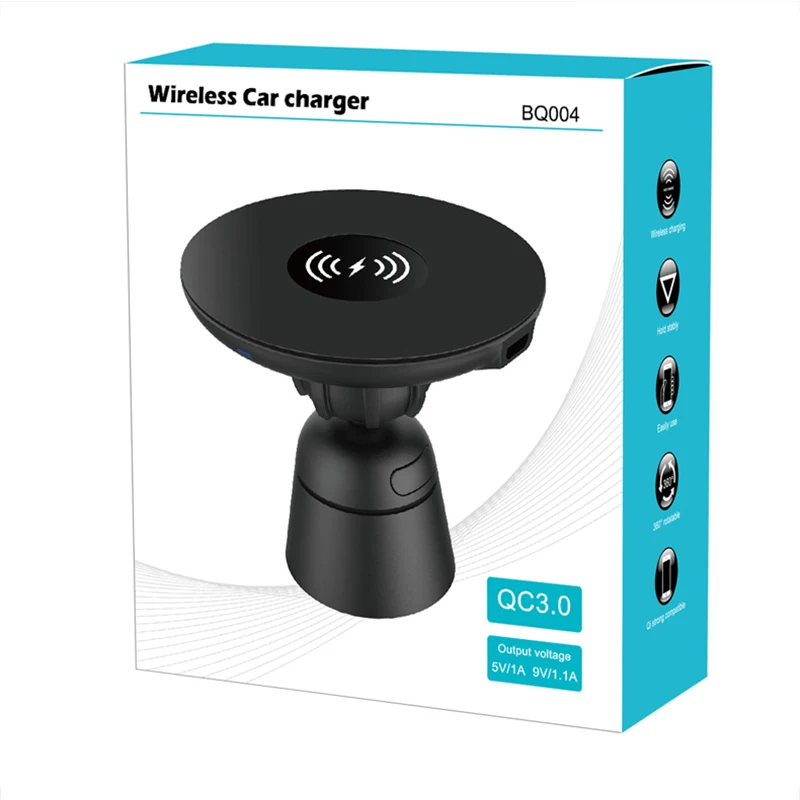 

CDEN Mobile phone wireless charger mobile phone holder mobile phone holder adsorption mobile charger quick charging qc3.0