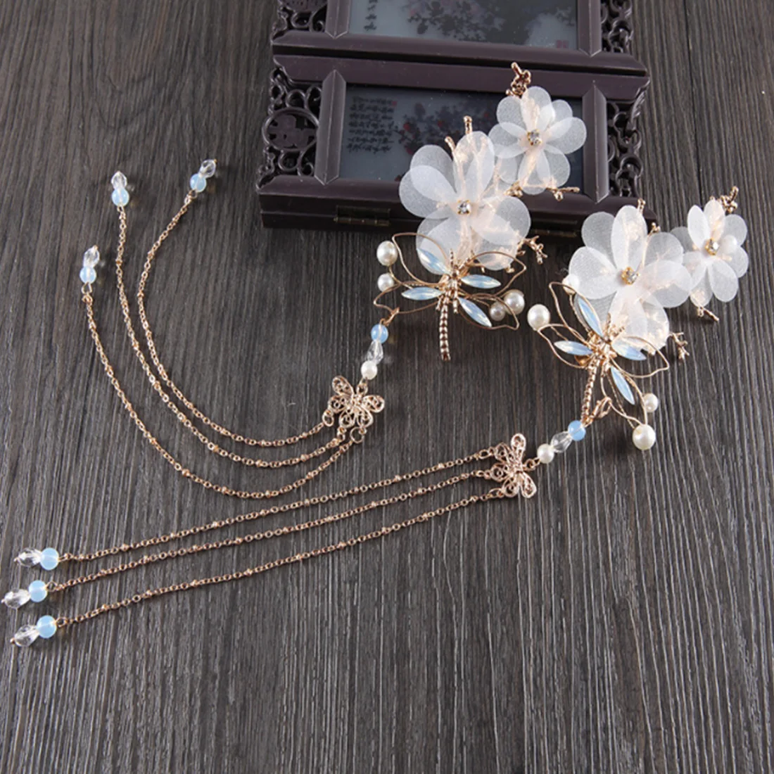 Свадебное украшение элегантная кисточка цветочный боковой зажим антикварная