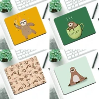 sloth cute animals natural rubber gaming mousepad desk mat small pads rubber mouse mat mousepad desk gaming mousepad cup mat