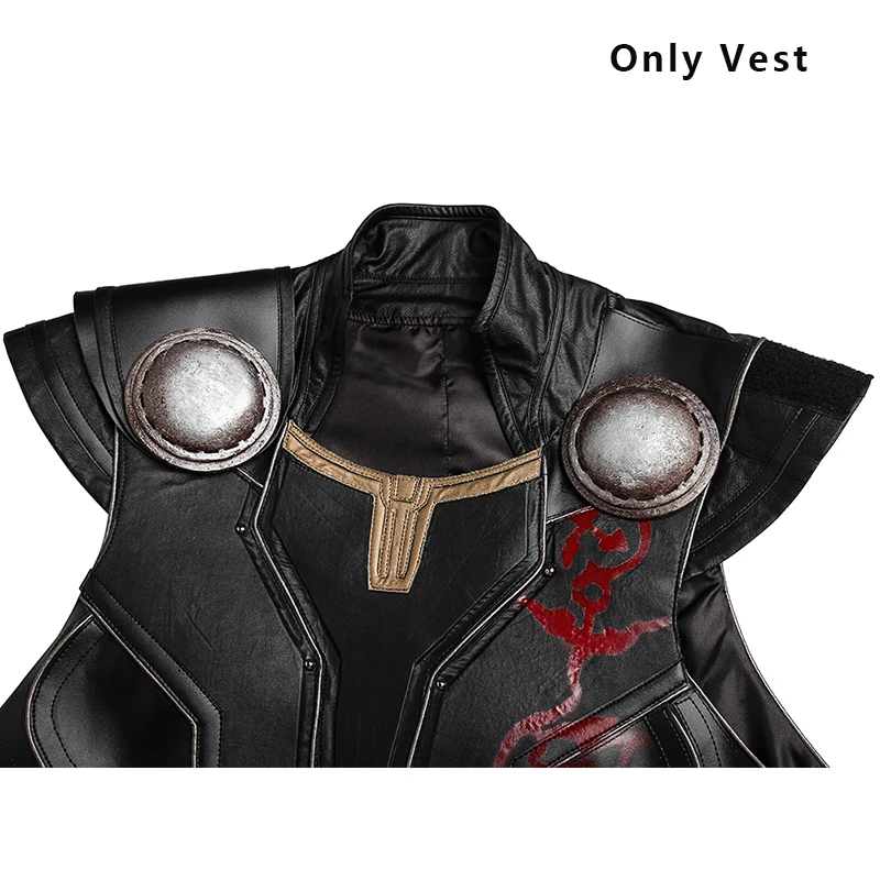 Only vest Тор Ragnarok Косплей Тор сын Одина ТОР 3 костюм супергерой кино плащ костюмы на Хэллоуин сапоги для взрослых Пользовательские Мстители - Цвет: Only vest