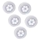 5 шт. инфракрасный датчик движения из PIR Ночной светильник светодиодный лампы Авто ВклВыкл шкаф батарейка для дома настенный светильник шкаф лестницы лампа