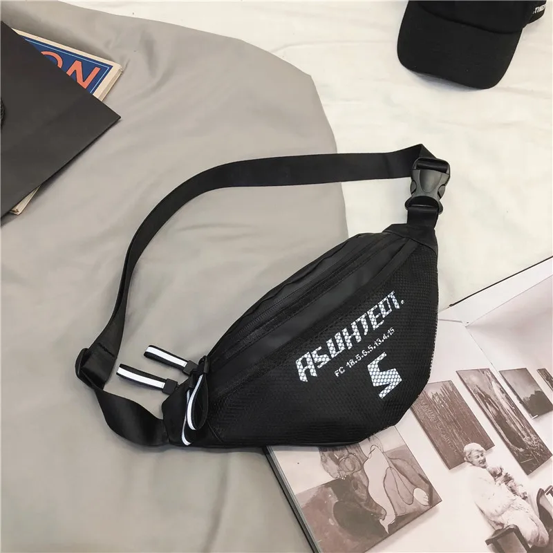 

Men's Fashion All-match Personality Chest Bags Tide Brand One-shoulder Messenger New Street Trend Girl Tooling Bag