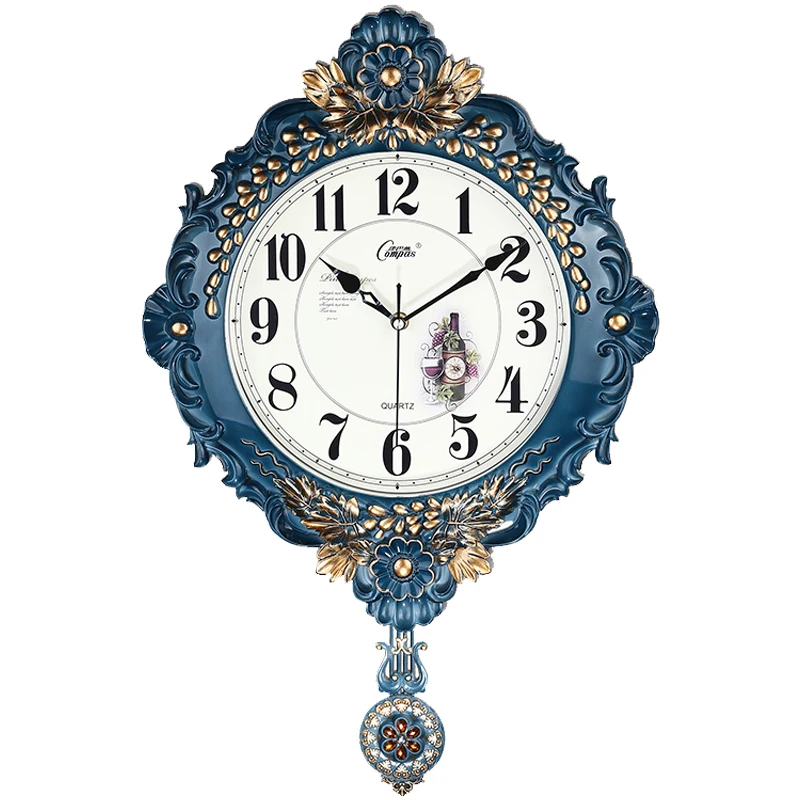 

Large Wall Clock Vintage Silent Pendulum Digital Big Wall Clock Mechanism Nordic Reloj De Pared Unique Home Decoration AA60WC