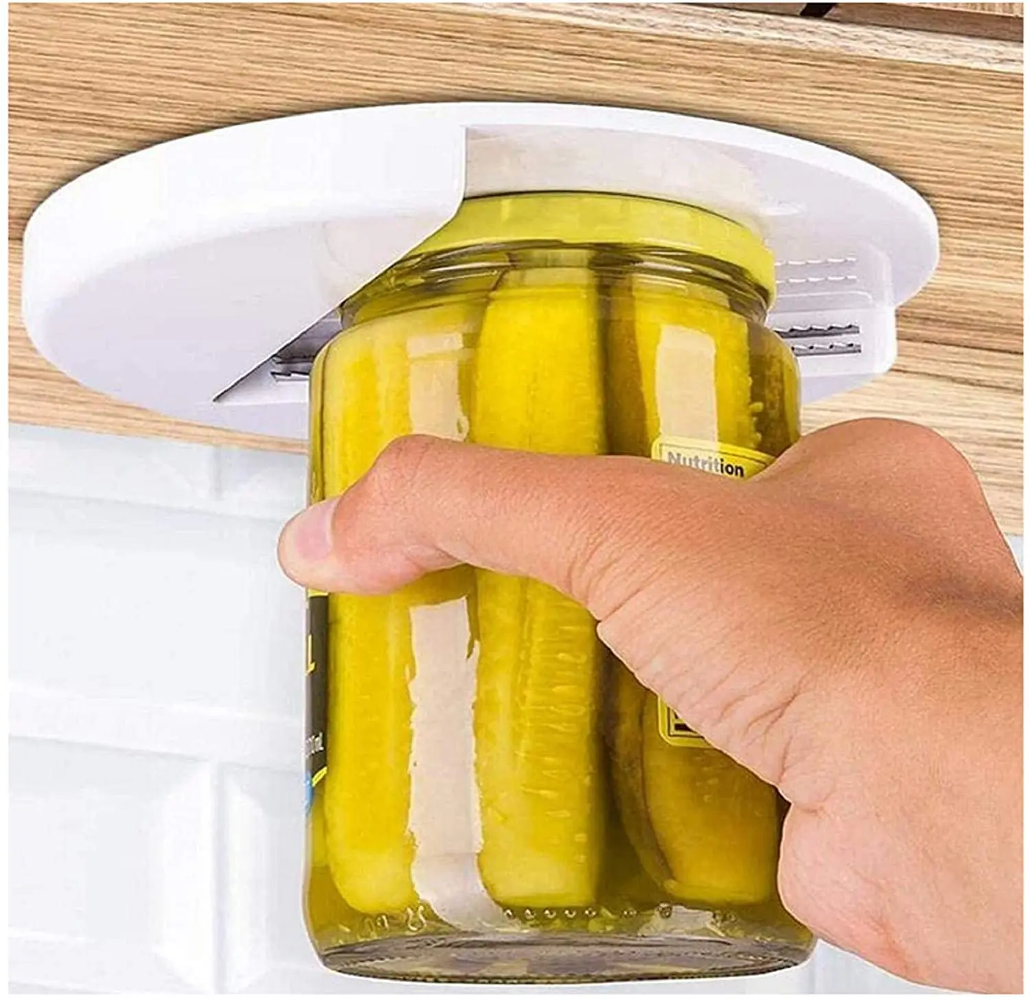 

Universal Under Cabinet Jar Opener, Creative Can Opener Under Counter, for Seniors Engineered for All Size Jars