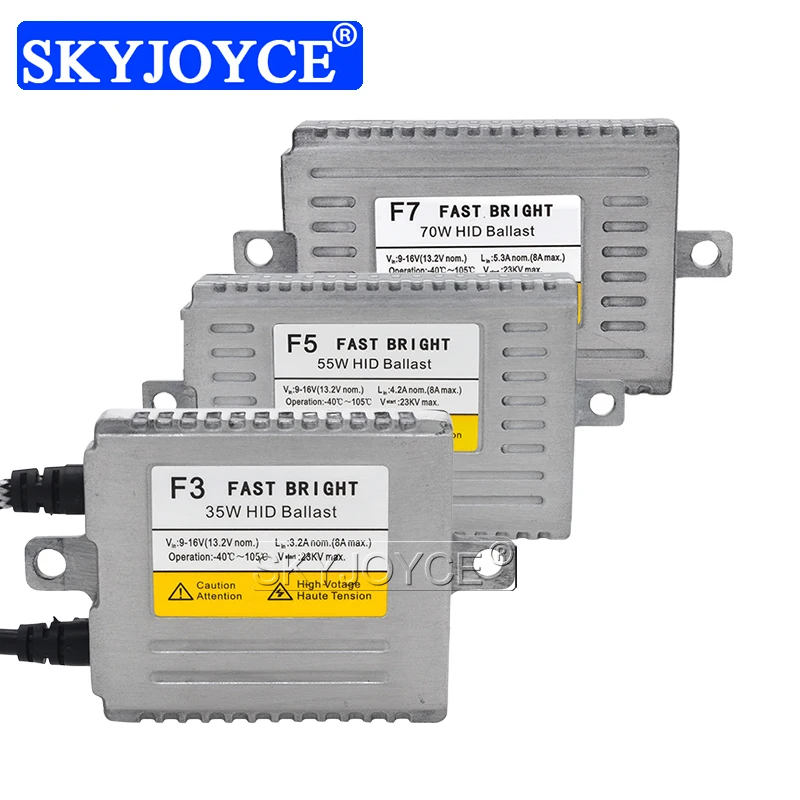 SKYJOYCE AC 12V тонкий HID Балласт Ксенон 35W 55W 70W DLT F3 F5 F7 Быстрый Яркий электронный