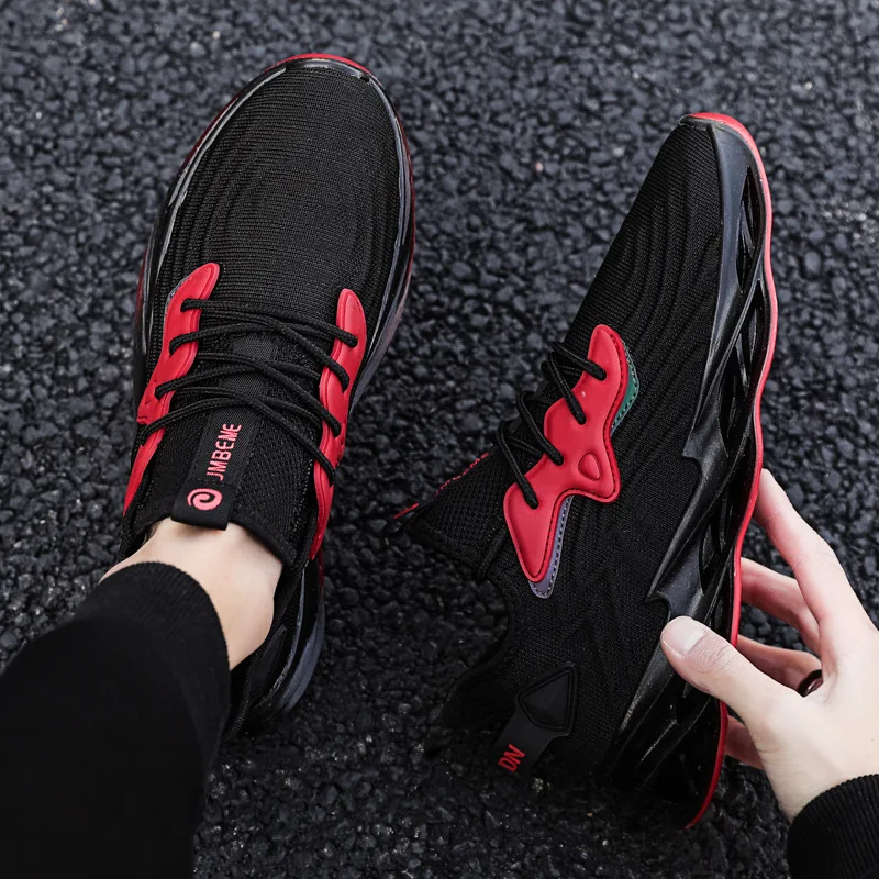 

Blade Wear-resistant Breathable men casual sports shoes Wear-resistant men jogging shoes Non-slip flat shoes walking shoes