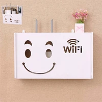 wireless wifi router box wall mounted wood plastic wall shelf hanging plug board bracket storage box 3 home decorrack organizer