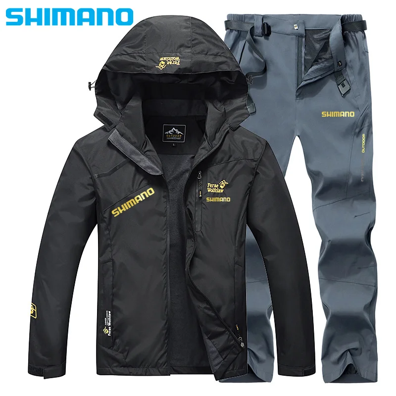 

Shimano Fishing Clothes Waterproof Suit for Fishing Jacket Windproof Warm Thick Pants Fishing Shirt Sports Wear Fishing Suit