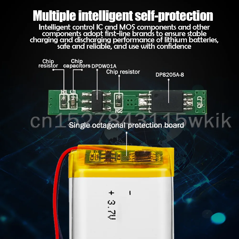 Литий-полимерная аккумуляторная батарея 103048 3 7 В 1455 мАч для MP5 GPS Светодиодная