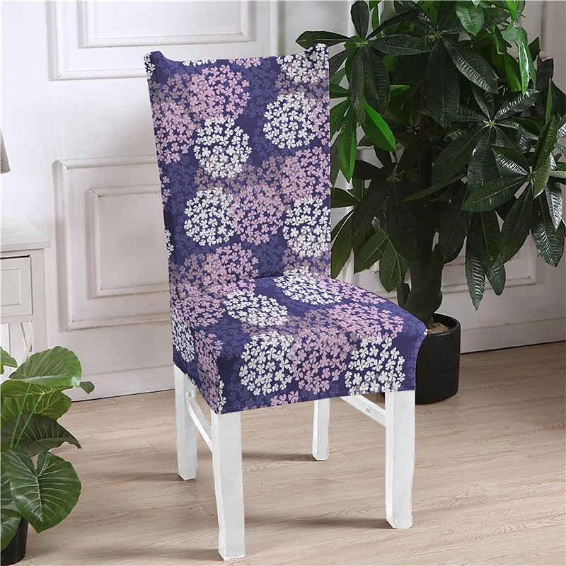 Spandex Elastic Dining Chair Covers Modern Removable Anti-dirty Printing Chairs Cover Kitchen Seat Case Stretch Seats Covering | Дом и сад