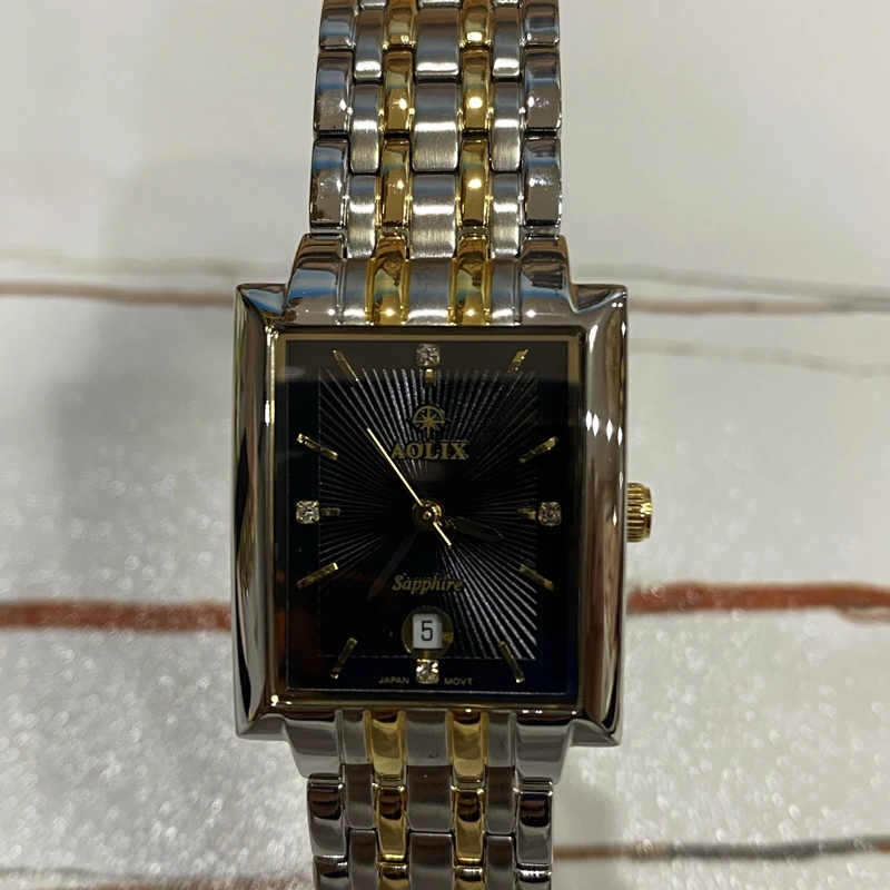 

AOLIX Brand Designer Ladies Watch Fashion Square Quartz Watch Dial Luxury Ladies Watch Stainless Steel Strap Waterproof Watch