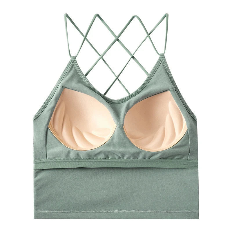 Бюстгальтер-Топ женский с открытой спиной и V-образным вырезом | Женская одежда