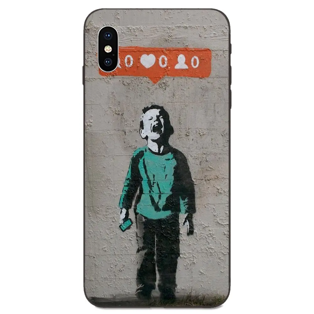Soft Cases Capa Bansky For Xiaomi Redmi Note 3 3S 4 4A 4X 5 5A 6 6A 7 7A K20 Plus Pro S2 Y2 Y3 | Мобильные телефоны и