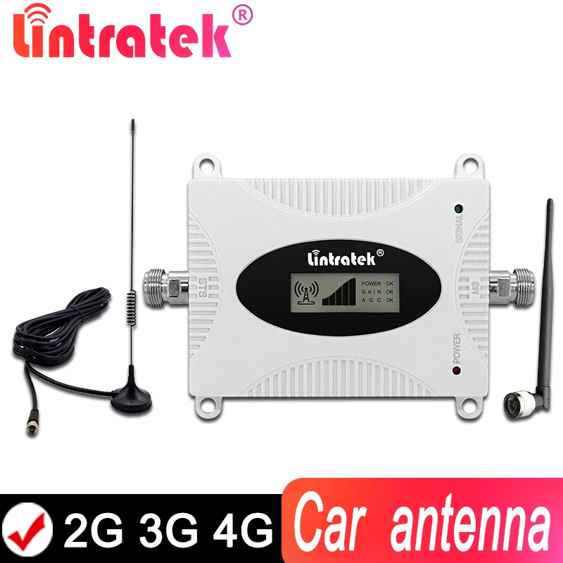 Повторитель сигнала Lintratek 3G 2100 4G LTE усилитель сотовой связи 2G GSM 900 B5 850 МГц