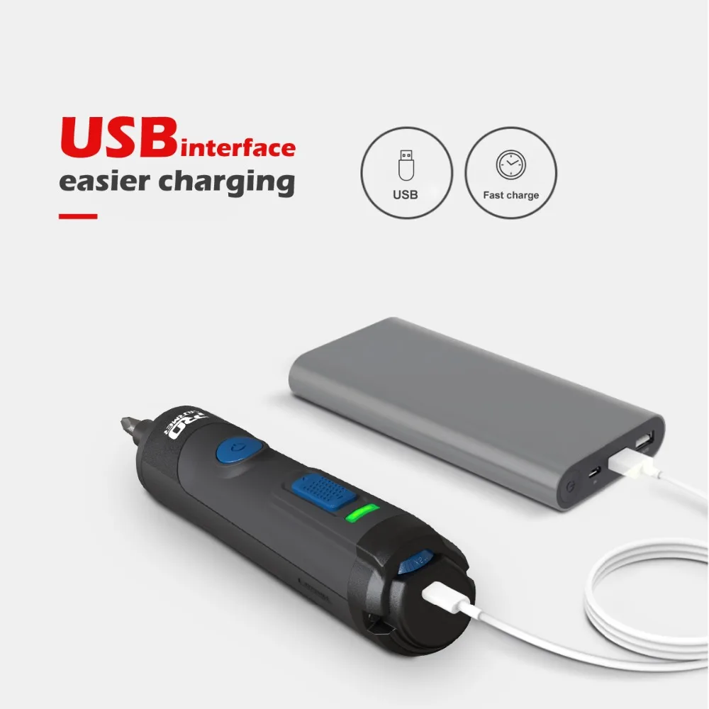 PROSTORMER 4 в мини набор электрических отверток Смарт USB аккумуляторная беспроводная