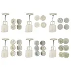 Форма для лунного торта 50 г, 46 шт., 3D штампы с цветами, Ручной пресс, форма для выпечки Луна, сделай сам, посуда для выпечки