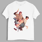 Мужская футболка с забавным модным дизайном, черно-белая деловая Футболка с принтом обезьяны