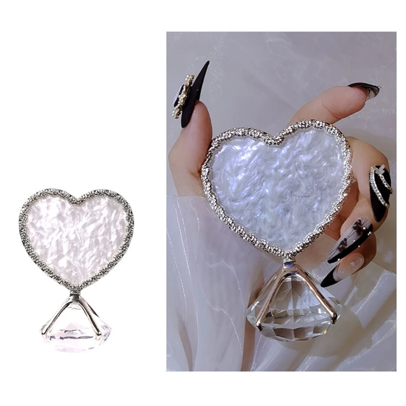Round Heart Shape Color Mixing DIY Nail Art Display Manicure Tools False Nails Tips Display Board Photo Props
