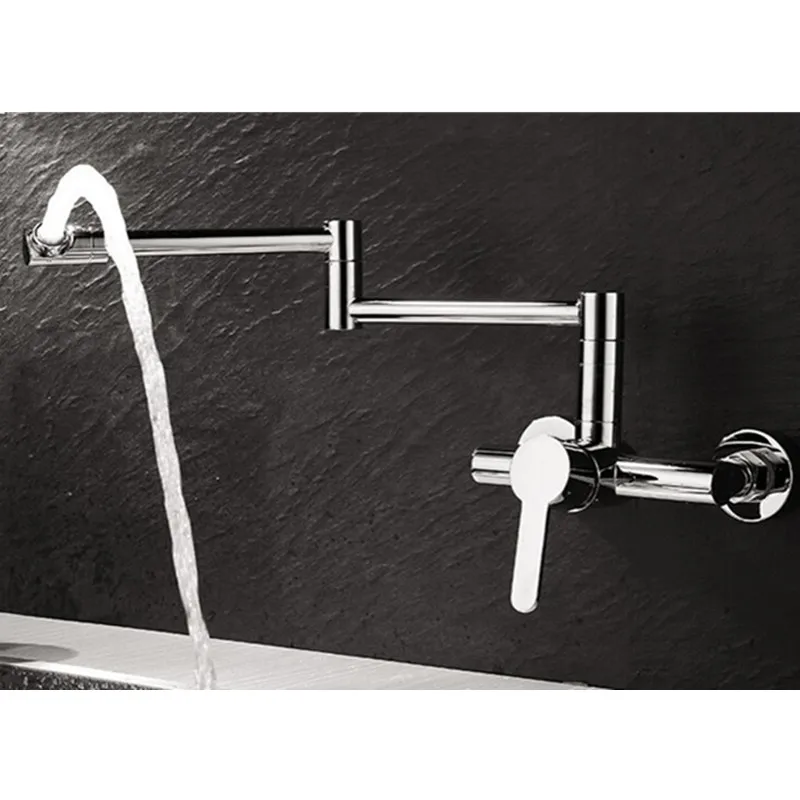 Настенный кухонный кран горячей и холодной воды Смеситель для бассейна стирки
