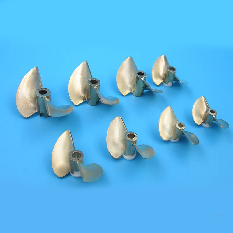 Латунный пропеллер с двумя лопастями отверстие 30/32/35/38/40/48/50/52 мм 3 18 шага|Детали и