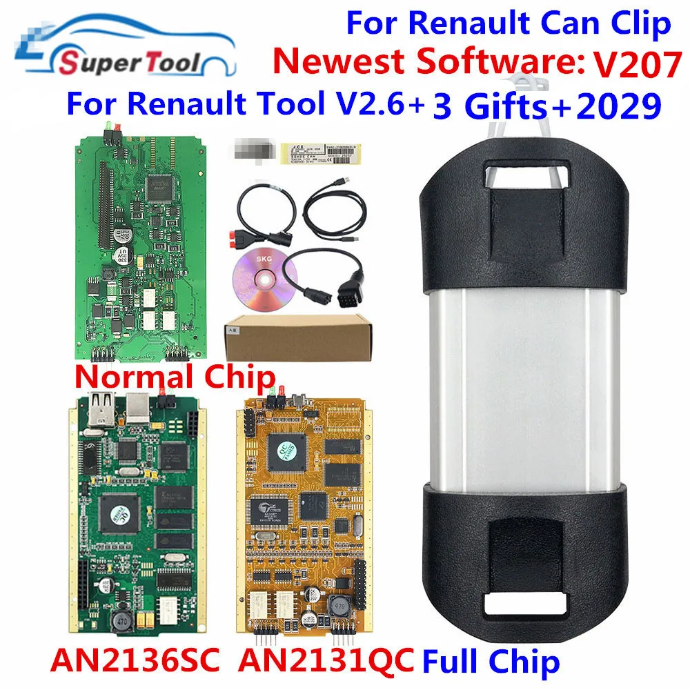 Can Clip V207 диагностический интерфейс для renault 206 Золотая печатная плата V178 с реле NEC