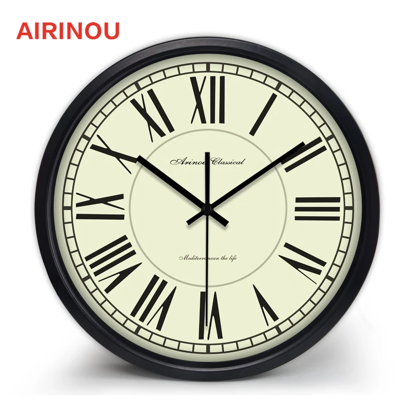 Новинка В стиле ретро настенные часы качество не тикают звук чтобы увидеть